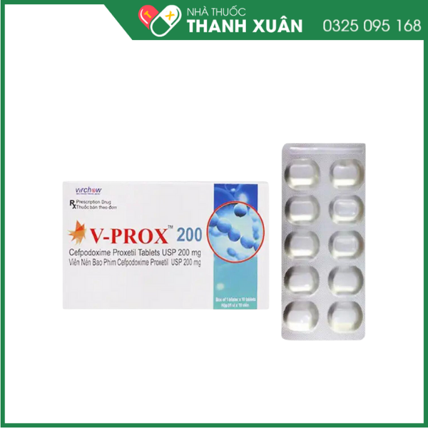 V-Prox 200 thuốc điều trị nhiễm khuẩn